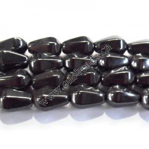 Magnetic Hematite Beads,Grade B Faceted Teardrop 8x12mm Sold per 16-inch strand