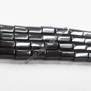 Magnetic Hematite Beads,Grade B Tube 5x8mm Sold per 16-inch strand