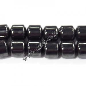 Magnetic Hematite Beads,Grade B Tube 8x8mm Sold per 16-inch strand