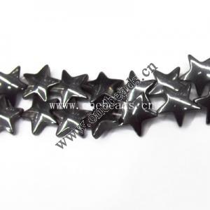 Magnetic Hematite Beads Grade A Star 10mm Sold per 16-inch strand