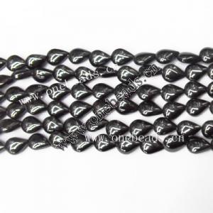 Non-Magnetic Hematite Beads Grade A Teardrop 5x7mm Sold per 16-inch strand