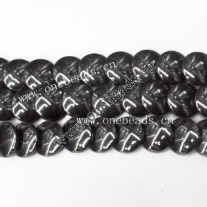 Non-Magnetic Hematite Beads Grade A Flat Round 8mm Sold per 16-inch strand