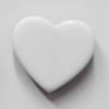 Resin Beads,Heart The other side is black 16x16mm Sold by bag