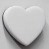 Resin Beads,Heart The other side is black 20x20mm Sold by bag