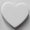 Resin Beads,Heart The other side is black 28x28mm Sold by bag