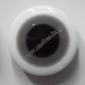 Resin Eye Beads Coin 20mm Sold by bag