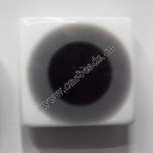 Resin Eye Beads Square 20x20mm Sold by bag
