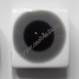 Resin Eye Beads Square 25x25mm Sold by bag