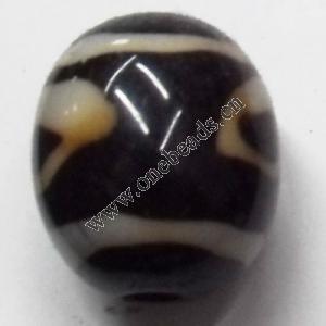 Resin Beads Oval 12x14mm Sold by bag