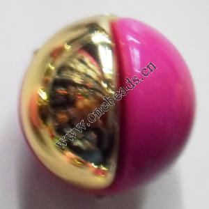 Plating Resin Beads Round 19mm Sold by bag