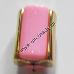 Plating Resin Beads Round 20x15mm Sold by bag