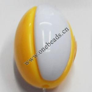 Solid Resin Beads Round 20x14mm Sold by kg