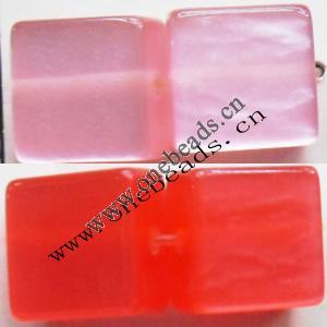 Resin Beads,Square 10x10x7mm Sold by bag