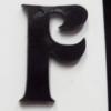 Resin Pandent Letters 26x29mm Sold by bag