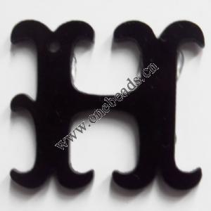 Resin Pandent Letters 30x27mm Sold by bag