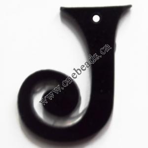 Resin Pandent Letters 30x19mm Sold by bag