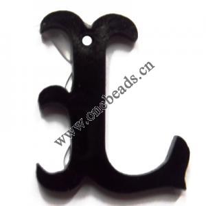 Resin Pandent Letters 30x22mm Sold by bag