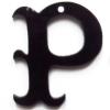 Resin Pandent Letters 25x24mm Sold by bag