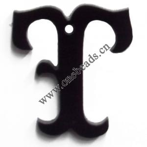 Resin Pandent Letters 22x33mm Sold by bag