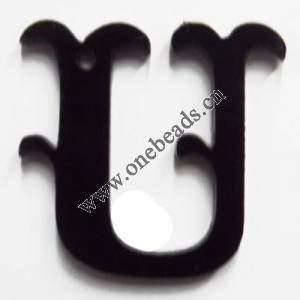 Resin Pandent Letters 22x26mm Sold by bag