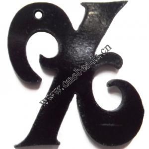 Resin Pandent Letters 30x31mm Sold by bag
