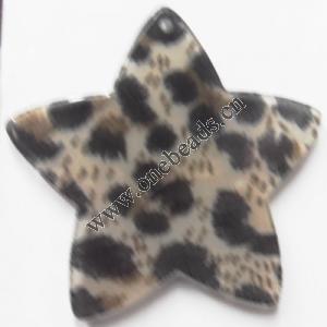 Resin Pandent,50mm Star Sold by bag