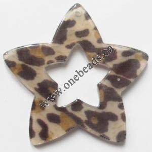 Resin Pandent,50mm Hollow Star Sold by bag