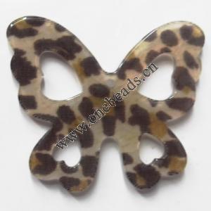 Resin Pandent,42mm Hollow Butterfly Sold by bag