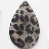 Resin Pandent,35x53mm Flat Teardrop Sold by bag