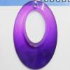 Resin Pandent33x53mm Hollow Flat Oval ,Sold by bag