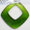 Resin Pandent,54mm Hollow Square Sold by bag