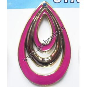 Hollow Flat Teardrop Resin Pandent,36x55mm Sold by bag