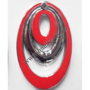 Hollow Flat Oval Resin Pandent,36x57mm Sold by bag