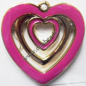 Resin Pandent,46x46mm Hollow Heart 46x46mm Sold by bag