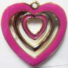 Resin Pandent,46x46mm Hollow Heart 46x46mm Sold by bag