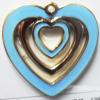 Resin Pandent,46x46mm Hollow Heart 46x46mm Sold by bag