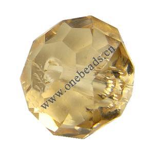 Resin Beads, Imitation Swarovski Crystal，Faceted Rondelle 8x6mm,Sold by Bag