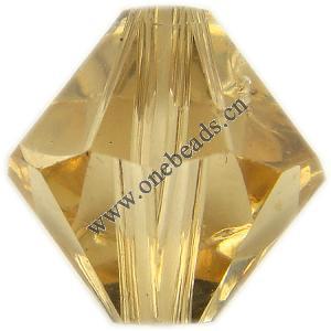 Resin Beads, Imitation Swarovski Crystal Faceted Bicone 8x8mm Sold by Bag
