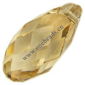 Resin Beads, Imitation Swarovski Crystal，Faceted Teardrop 13x6mm Sold by Bag