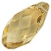 Resin Beads, Imitation Swarovski Crystal，Faceted Teardrop 13x6mm Sold by Bag
