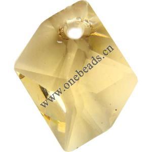 Resin Beads, Imitation Swarovski Crystal，14x12x6mm,Sold by Bag