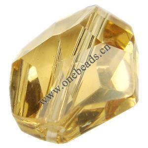 Resin Beads, Imitation Swarovski Crystal，10x12x7mm,Sold by Bag