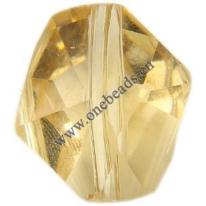 Resin Beads, Imitation Swarovski Crystal，Faceted Flat Drum 16x14x9mm Sold by Bag