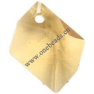 Resin Beads, Imitation Swarovski Crystal，20x16x7mm,Sold by Bag