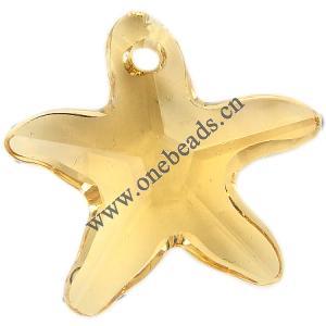 Resin Beads, Imitation Swarovski Crystal，Star,21x7mm,Sold by Bag