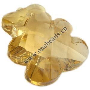 Resin Beads, Imitation Swarovski Crystal Faceted Animal 24x21x10mm Sold by Bag