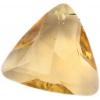 Resin Beads, Imitation Swarovski Crystal Faceted Triangle 24x9mm Sold by Bag