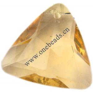 Resin Beads, Imitation Swarovski Crystal Faceted Triangle 24x9mm Sold by Bag