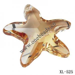 Resin Beads, Imitation Swarovski Crystal Faceted Star 30x10mm Sold by Bag