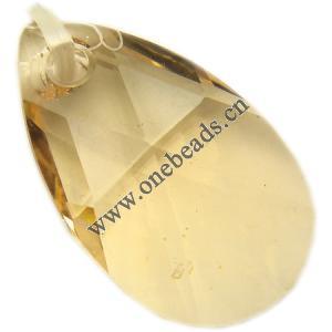 Resin Beads, Imitation Swarovski Crystal Flat Faceted Teardrop 16x10x6mm Sold by Bag